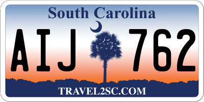 SC license plate AIJ762