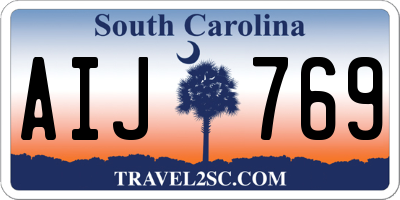 SC license plate AIJ769