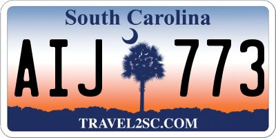 SC license plate AIJ773