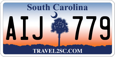 SC license plate AIJ779