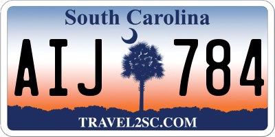 SC license plate AIJ784