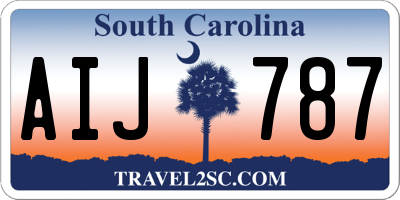 SC license plate AIJ787