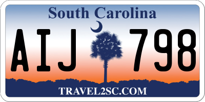 SC license plate AIJ798
