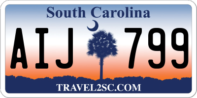 SC license plate AIJ799