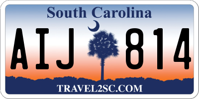 SC license plate AIJ814