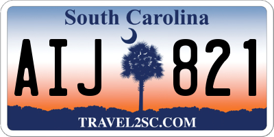 SC license plate AIJ821