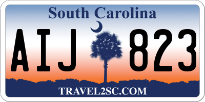 SC license plate AIJ823
