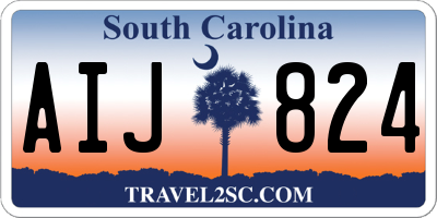 SC license plate AIJ824
