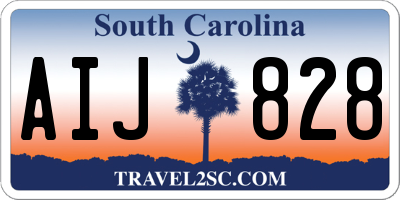 SC license plate AIJ828