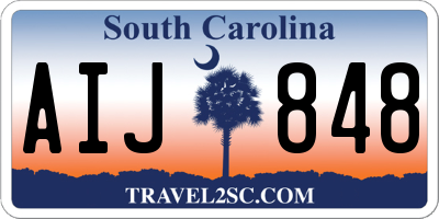 SC license plate AIJ848