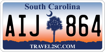 SC license plate AIJ864