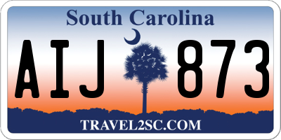SC license plate AIJ873
