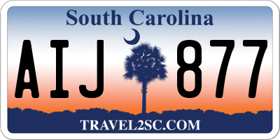 SC license plate AIJ877