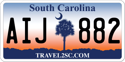 SC license plate AIJ882