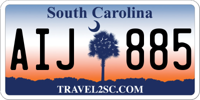 SC license plate AIJ885