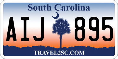 SC license plate AIJ895