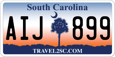 SC license plate AIJ899