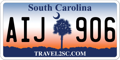 SC license plate AIJ906