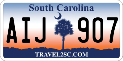 SC license plate AIJ907