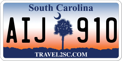 SC license plate AIJ910