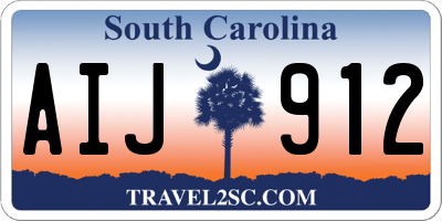 SC license plate AIJ912