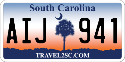 SC license plate AIJ941