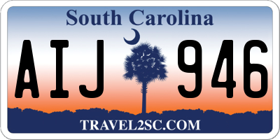 SC license plate AIJ946