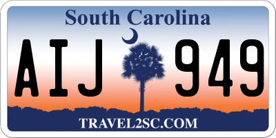 SC license plate AIJ949