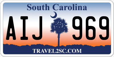 SC license plate AIJ969