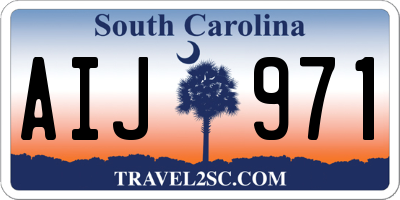 SC license plate AIJ971