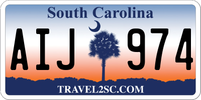 SC license plate AIJ974