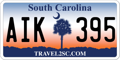 SC license plate AIK395