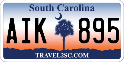 SC license plate AIK895