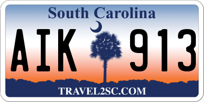 SC license plate AIK913