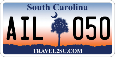 SC license plate AIL050