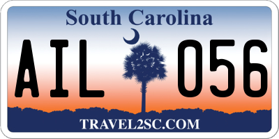 SC license plate AIL056