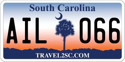SC license plate AIL066