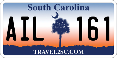 SC license plate AIL161