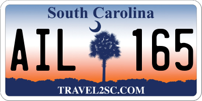 SC license plate AIL165