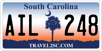 SC license plate AIL248