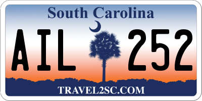 SC license plate AIL252