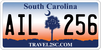 SC license plate AIL256