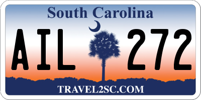 SC license plate AIL272