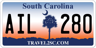SC license plate AIL280