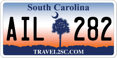 SC license plate AIL282