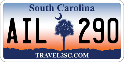 SC license plate AIL290