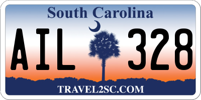 SC license plate AIL328