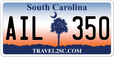 SC license plate AIL350
