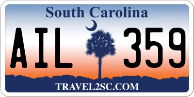 SC license plate AIL359
