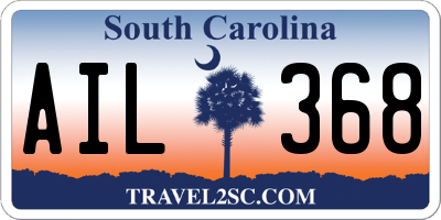 SC license plate AIL368